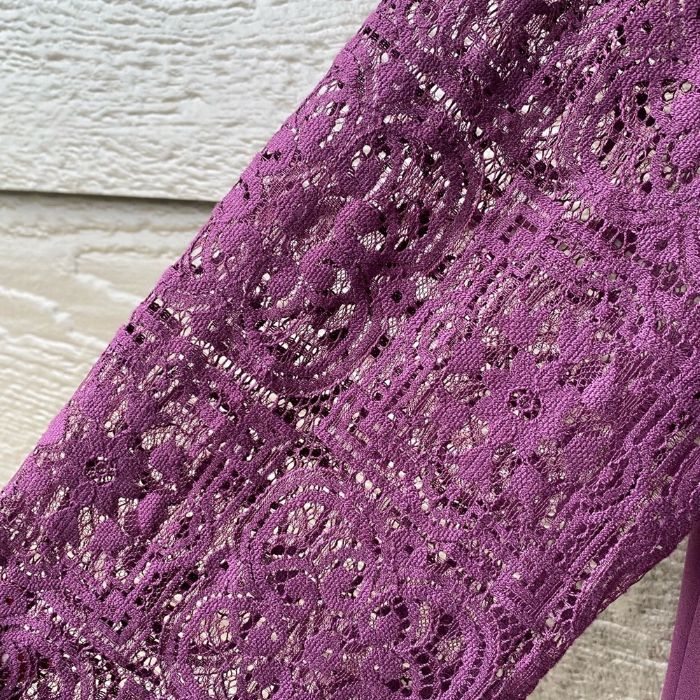 Loft Maroon Button Down Blouse, S - image 6